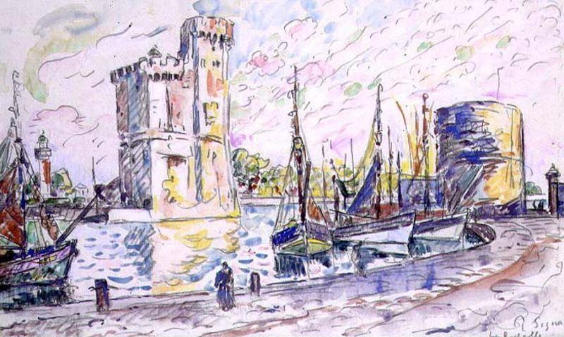 Paul Signac La Rochelle France oil painting art